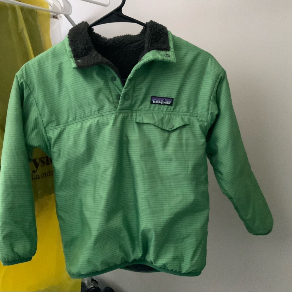 Patagonia Retro Fleece Reversible 1/4 Button Snap Pullover 7/8